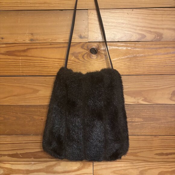 Preston & York Faux Fur Bag/Purse - Picture 2 of 6